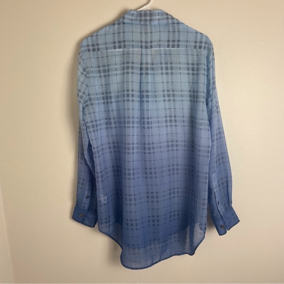 Two by Vince Camuto Ombré Plaid Button Front Shirt - Picture 9 of 13